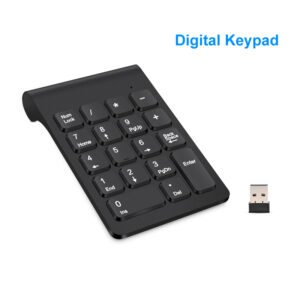 Lefon 2.4G Wireless Numeric Keypad Mini Digital Keyboard Accounting Bank 18 Keys Number Keypad Mouse Set For Laptop PC Notebook
