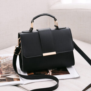 Hot Sale Flap Sling Shoulder Bags for Women Solid Color Crossbody Messenger Bag Purse Female Leather Handbag Pocket