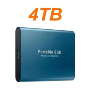 External Hard Drive 1TB Portable SSD 2TB External Solid State Drive USB 3.1/Type-C Hard Disk High-Speed Storage for PC/Mac/Phone