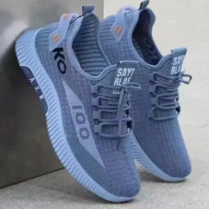 New casual men’s shoes breathable mesh sports men’s shoes comfortable, fashionable and versatile men’s sports and leisure shoes