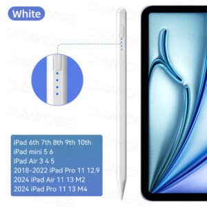For iPad Stylus Pencil 2024 iPad Air 11 Air 13 M2 Pro 13 11 M4 5/6/7/8/9/10th Gen Air 3/4/5 Mini 5 6 with Palm Rejection
