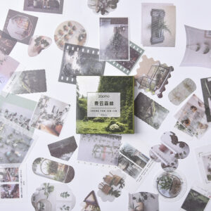 Sweet Journal 80PCS Record Life Series Washi Stickers Album Diary Journal Decorative Scrapbooking Boxed Sticker