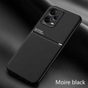 For Xiaomi Redmi Note 12 5G Case Slim Silicone Softcase Camare Protection Back Cover Texture Casing Compatible with Magnetic Car Holder