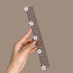 Enacolor Camellia Fragted Hair Comb Hairband Girl Children Hair Clip Bundle Hair Accessories | Fashion Hairband For