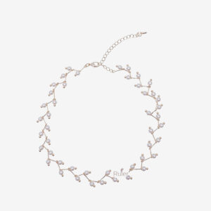 Enacolor Fish Line Pearl Necklace Choker Short Clavicle Chain