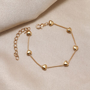 1Pc Metal Heart Bracelet for Women Girl Accessories