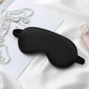 Portable Silk eye Breathable Elastic strap headband Soft Sleeping eye Natural silk Eye shade cover for Night sleeping Travel Nap Relaxation Insomnia