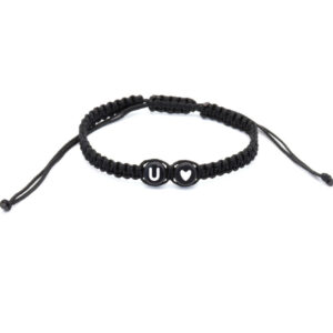 Enacolor A To Z 26 Letters Brecelets Love Valentine’s Day Jewelry Woven Bracelet for Couples