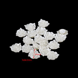 St. Kunkka 20pcs/Lot Abs White Flower Beads Acrylic Beads Pendant Various Butterfly Shapes DIY Handmade Jewelry Production