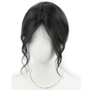 Curly Women Topper Bang Stylish Clip in Hair Extensions Front Side Long Bangs Natural Hairpiece Synthetic Hair Bangs