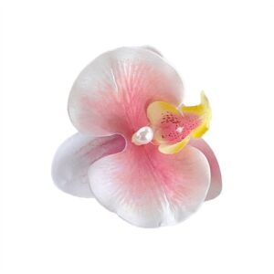 Cloth Flower Hair Clip Cute Butterfly Orchid Girl Hair Clip Headdress Female Hair Accessories Orchid Flower Hairpin Girl