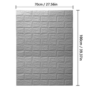 70cm*1m 3D Brick Pattern Wall Sticker Self-Adhesive Panel Waterproof Living Room Wallpaper Home Decoration Luxury Home Decor Pvc