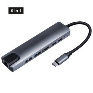 Type C Extender 8 in 1 USB HUB with HDMI Laptop Converter USB C to USB 3.0 2.0 Disk Ethernet Cable OTG Card Reader Charging Dock