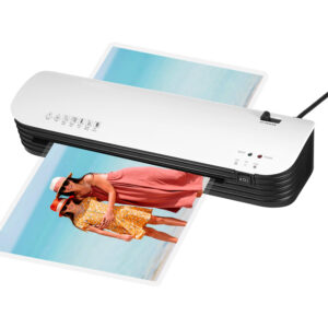 SL299 Laminator Machine Set A4 Size Hot and Cold Lamination 2 Roller System with 20 Laminating Pouches Paper Cutter Corner