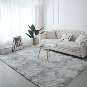 VIKAMA Gradient Plush Carpet Large Area Living Room Decoration Home Fluffy Soft Bedroom Carpet Non-Slip Sofa Coffee Table Mat