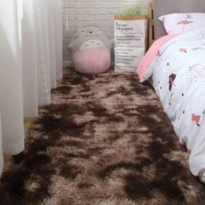 Silk carpet Room carpet Furry carpet living room floor mat coffee table mat Long hair bedroom bed rug Bedroom rug bay window mat
