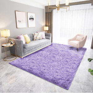 Pure Color Washed Silk Carpet Suitable for Living Room Coffee Table Sofa Bedroom Bed Yoga Mat Bed Blanket Family Decoration