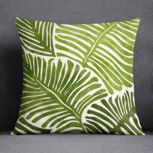 Pillow Bedroom Sofa Car Cushion Cover Case Green Leaf Series Gift Home Office Decoration