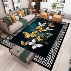 Modern new Chinese carpet living room coffee table blanket simple light luxury European Chinese sand mat bed bed blanket
