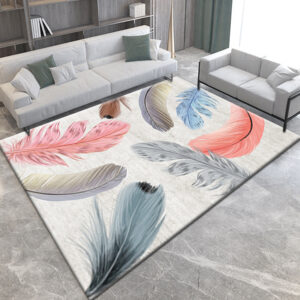 Nordic light luxury style crystal velvet carpet living room coffee table blanket household bedroom bedside