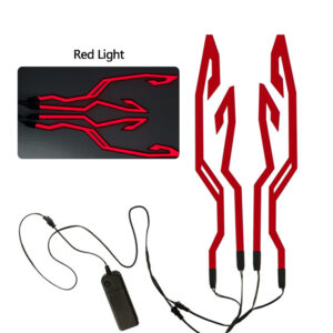 2023 LED Cold Light 4-in-1 Motorcycle Bike Helmet Strip EL Sticker Waterproof Warning Lights Motorcycle Night Riding Accessories