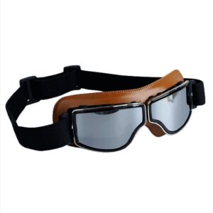 Metal Retro Goggles Motorcycle High-Quality Comfortable Fit UV Protection For Biking Outdoor Adventures European Vintage