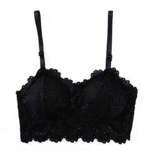 Women’s Wireless Tube Tops Beautiful Backless Lace Bra Soft Brassiere Underwear Lingerie Intimates