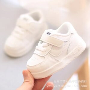 New Children’s Sneakers Fashion Slip-On Lightweight Boy Girls Sports Shoes Leather Breathable Kids Toddler Outdoor Running Shoes