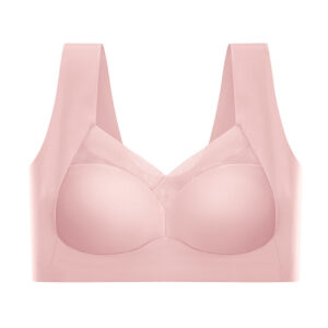 Woman Top Bra Sexy Push Up Bra Seamless Ice Silk Underwear Women Unwired Ring Sleep Lingerie Fitness Sports Bralette Invisible