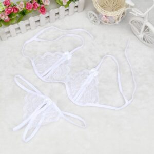 2024 Lace Hollow Out Underwear Bra Set Sexy Lingerie Sex Sleepwear G-string Bra Suit Femme Lingerie Set Pajamas Erotic Clothing