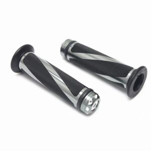 1 Pair 7/8” Anti-Slip Motorcycle grips hand Handlebar Bar Grips Bicycle Rubber Mountain Cycle Handle Handlebar Bar Grips