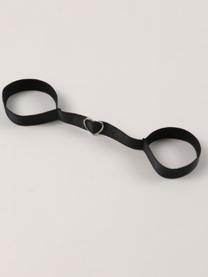 Varsbaby Adjustable Hand Bracelet Ankle Cuff Adult Bondage Handcuff Restraint Black