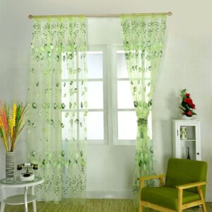 1PC 1M*2M Window Curtains Sheers Sun-shading Curtain for Bedroom Living Room Balcony Kitchen Decoration