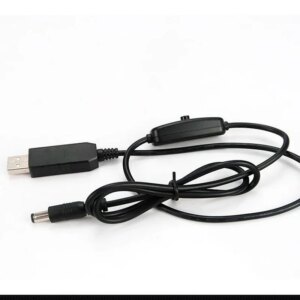 5V To 9V 12V USB Conversion Cable Mobile Power Connection Router Connection Cable Booster Cable with Switch Indicator Light