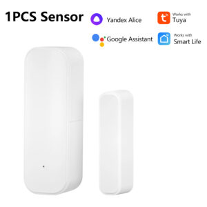 Tuya Smart Home Wifi Door Sensor Window Entry Sensor Security Burglar Door Sensor Alarm Magnetic Yandex Alice Google Assistant