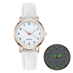 Ladies Diamond-Studded Luminous Retro Female Watch Belt Quartz Watch