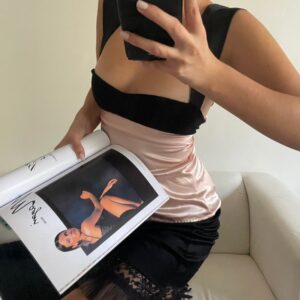 Cute Bow Fairy Y2K Coquette Cropped Tops Women’s Vest Summer Slim Fit Camisole 2000s Retro Aesthetic Kawaii Streetwear