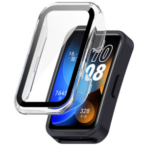 PC Case Glass For Huawei Band 9 8 Full Protect Shell Film Protective Cover Sleeve All-around Bumper Anti-shock Screen Protector