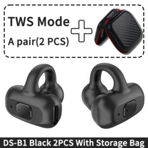 Ear-Clip Wireless Earphone HIFI Heavy Bass Surround Stereo Sound TWS Bluetooth 5.3 Headsets With Mic DT3.0 For Sports Game Music