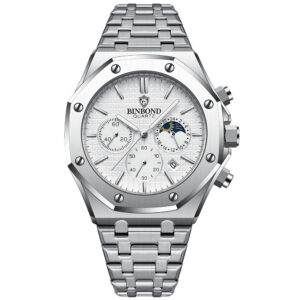 Hot selling0161 binbang high-end three eye six needle multifunctional lunar steel band multi-functional men’s watch watch