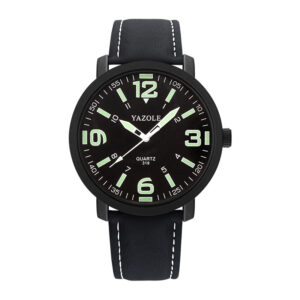 YAZOLE Top Brand Men Watch night light Male Watch Luxury Clock Quartz Leather Wristwatches Business Casual Watches Reloj Hombre