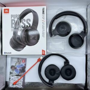 JBL Tune 510BT: Wireless On-Ear Headphones with Purebass Sound – Black