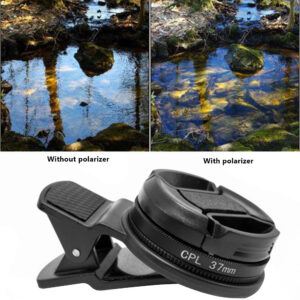 Universal Phone Clip Camera Filter Macro Lens Lenses Filter Lens Smartphone Circular Polarizer Glass