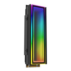 M.2 Nvme SSD Radiator Heat Sink 5V 3PIN ARGB Heat Cooler Radiator AURA Sync Aluminum Alloy Heat-resistance for M.2 2280