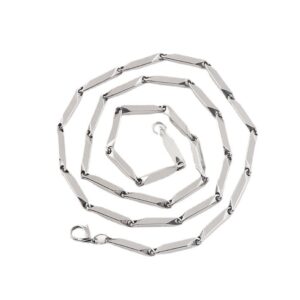 Fashion Geometric Gifts Herringbone Chain Clavicle Necklace Stainless Steel Unisex Choker Apparel Accessories Hip Hop Style Necklace Fashion Male Necklace