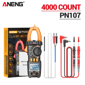 ANENG PN107 Digital Clamp Meter AC/DC Voltage Temperature Test Multitester True RMS 4000 Count Electrical Multimeter Tester Tool
