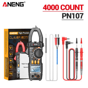 ANENG PN107 Digital Clamp Meter AC/DC Voltage Temperature Test Multitester True RMS 4000 Count Electrical Multimeter Tester Tool