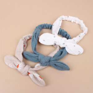 3pcs Autumn Baby Girl Headband Gauze Detachable Elastic Bandana Soft Cotton Accessories Baby Girl Birthday Newborn Shower Gift