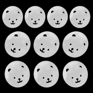 10pcs Bear EU Power Socket Electrical Outlet Baby Kids Child Safety Guard Anti Electric Shock Plugs Protector Power Socket Cover