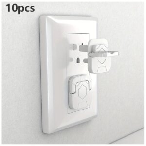 10pcs Outlet Covers Baby Proofing Safety -Child Secure Electric Plug Protectors With Hidden Handle For Kids Toddler Protection